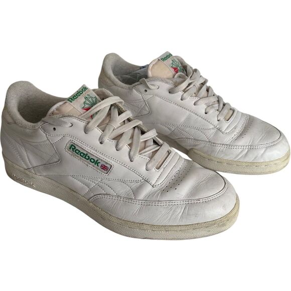 Reebok Club C 85 Chalk White Green Mens 11W Retro 90s Vintage Sneakers - Picture 3 of 16